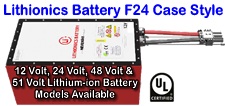 Powerful, light weight, high performance lithium-ion battery for RVs, Marine, Solar and Industry